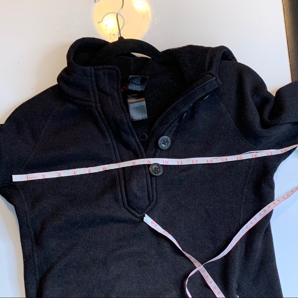 The North Face Black Half Button Pullover Medium - image 5